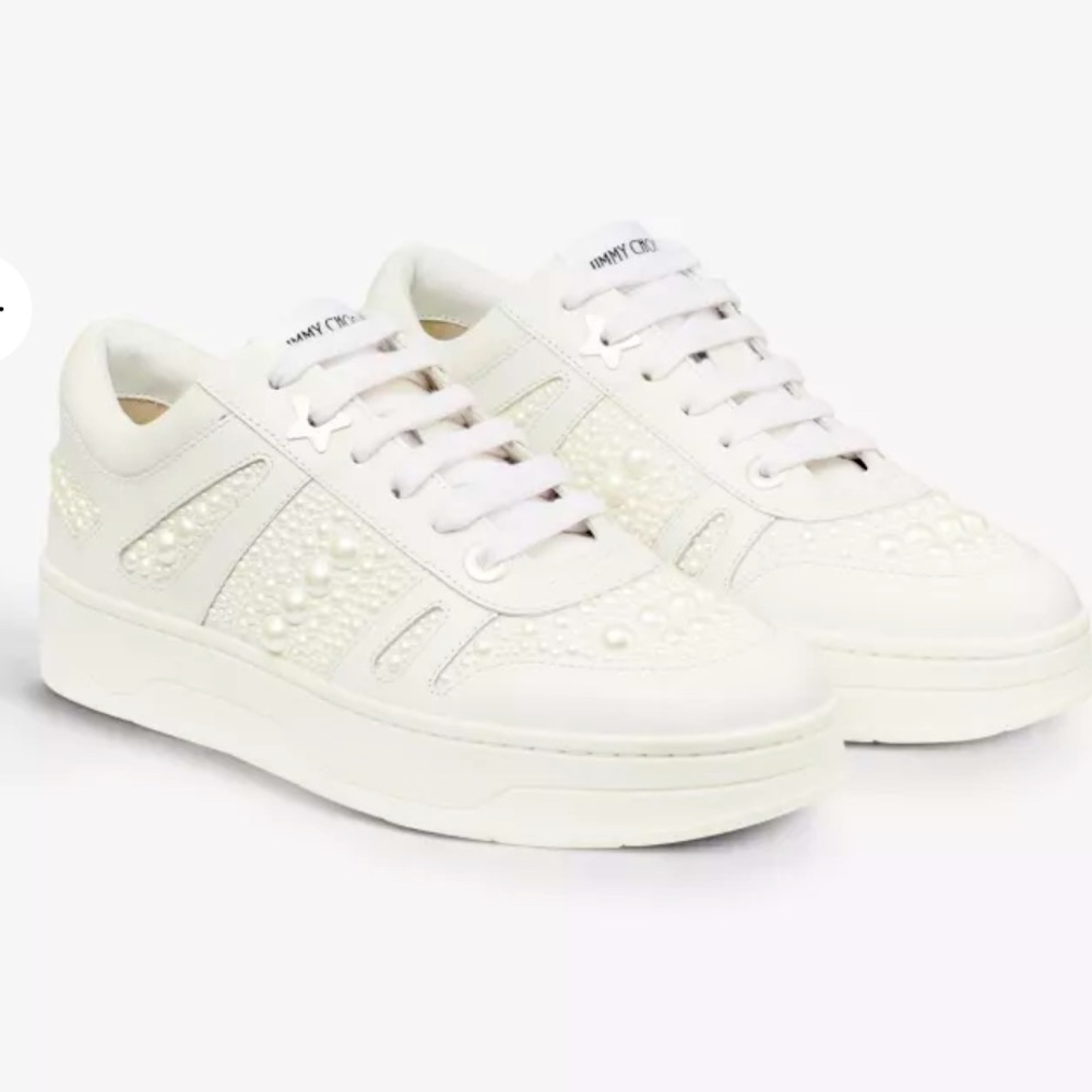 Jimmy Choo Pearl Embellished Sneakers